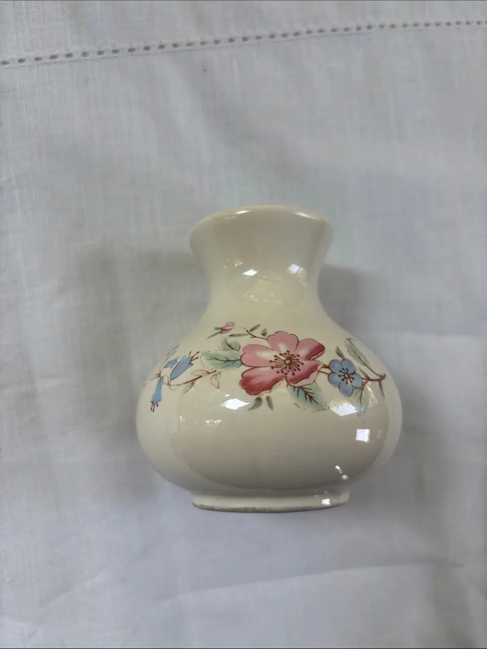 Vintage St Michael Marks & Spencer Minature Bud Vase England Transferware